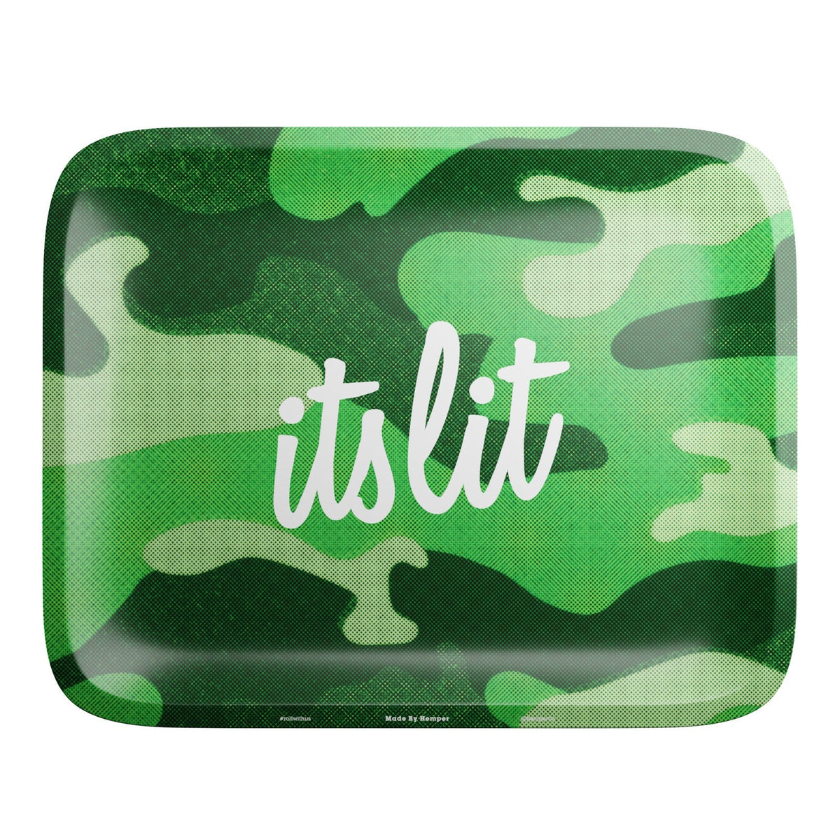 HEMPER  - It's Lit Light Green Camo Rolling Tray