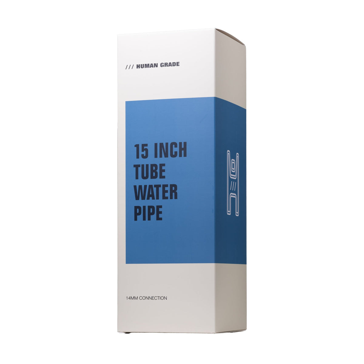 Human Grade 15" Tube Glass Water Pipe