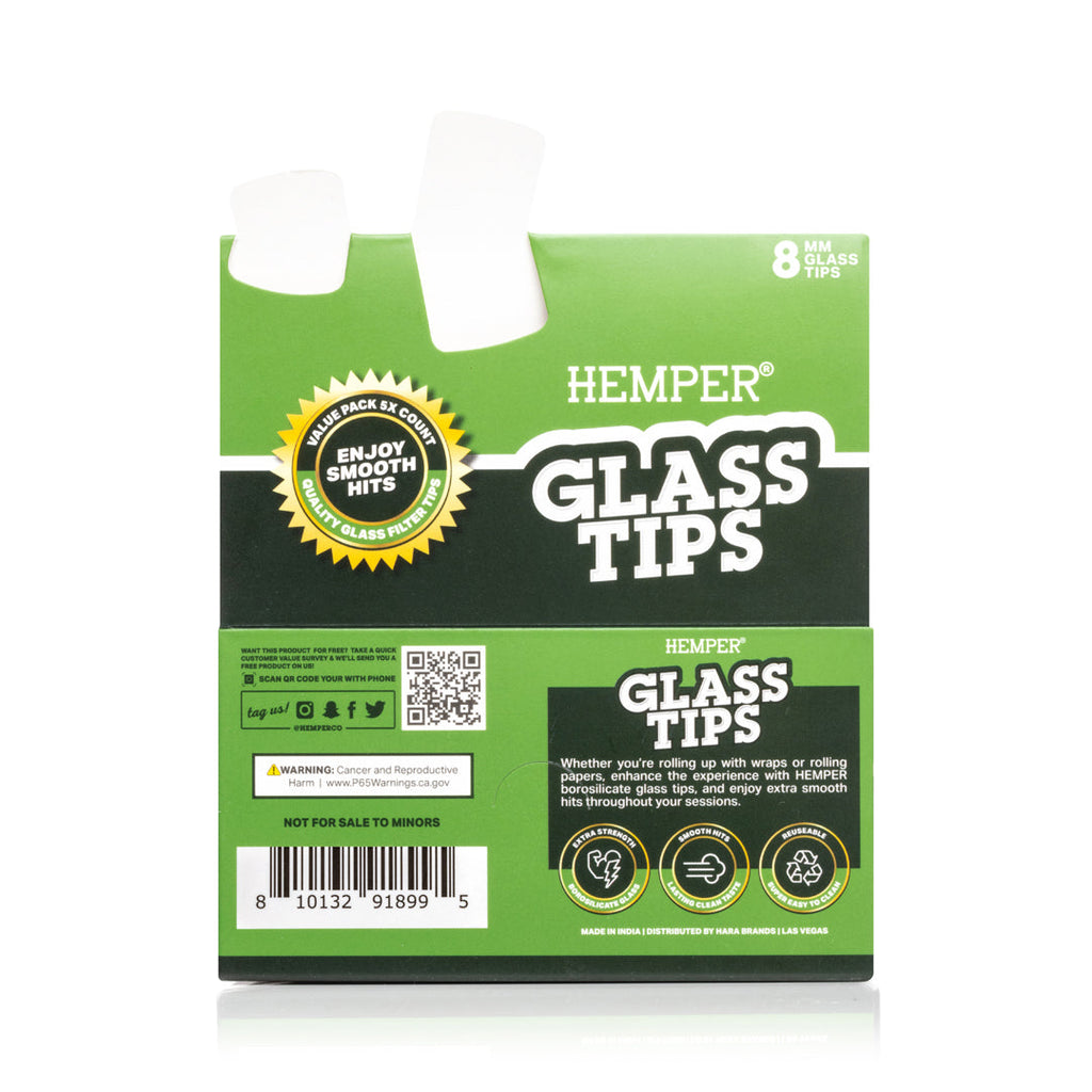 Glass Filter Tips 8mm | Display