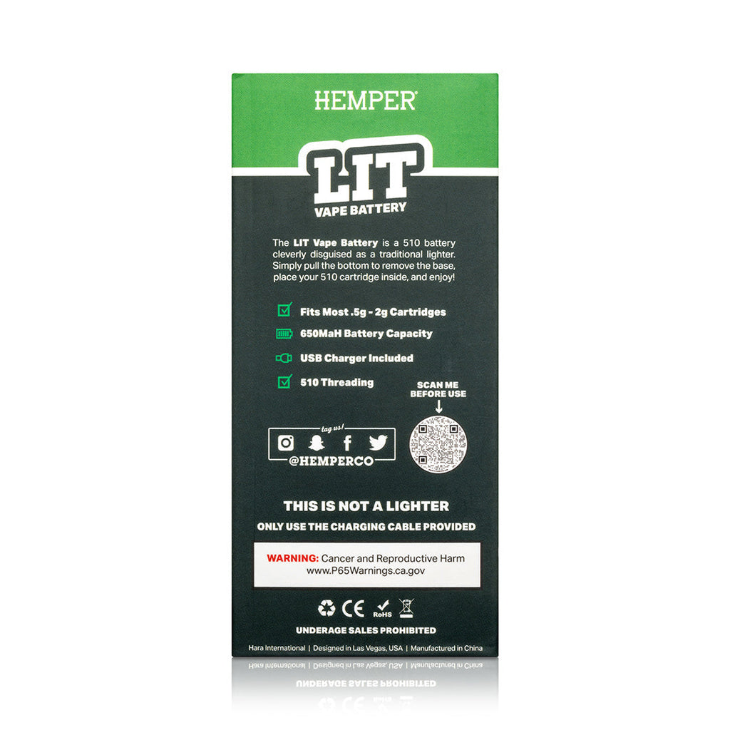 Lit 510 Thread Vape Battery