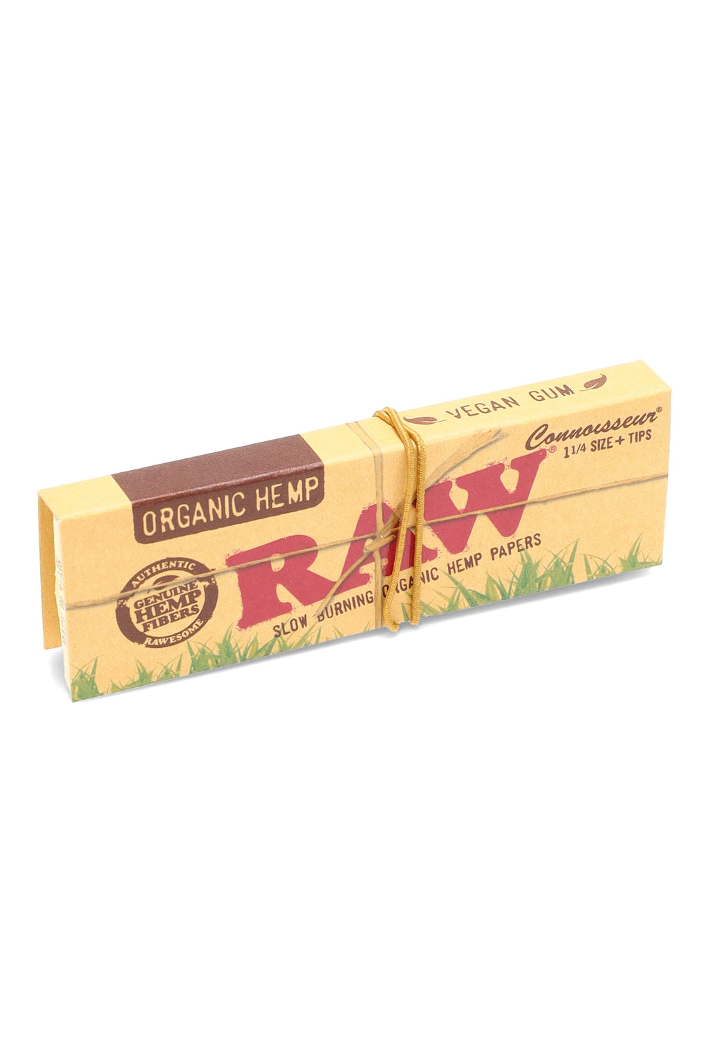 RAW Organic Hemp Connoisseur 1¼ + Tips – 24-Count Display