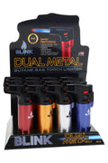 Blink Dual Metal Torch Lighters – 12-Count Display