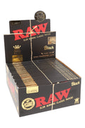 RAW Black King Size Slim Rolling Papers – 50-Count Display