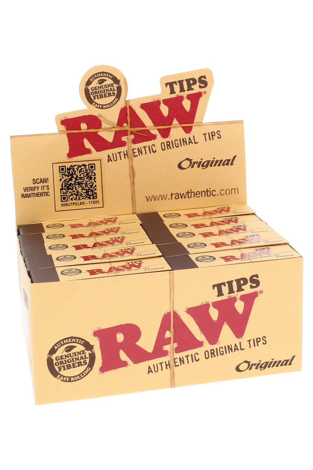 RAW Original Unrefined Tips – 50 Pack Box