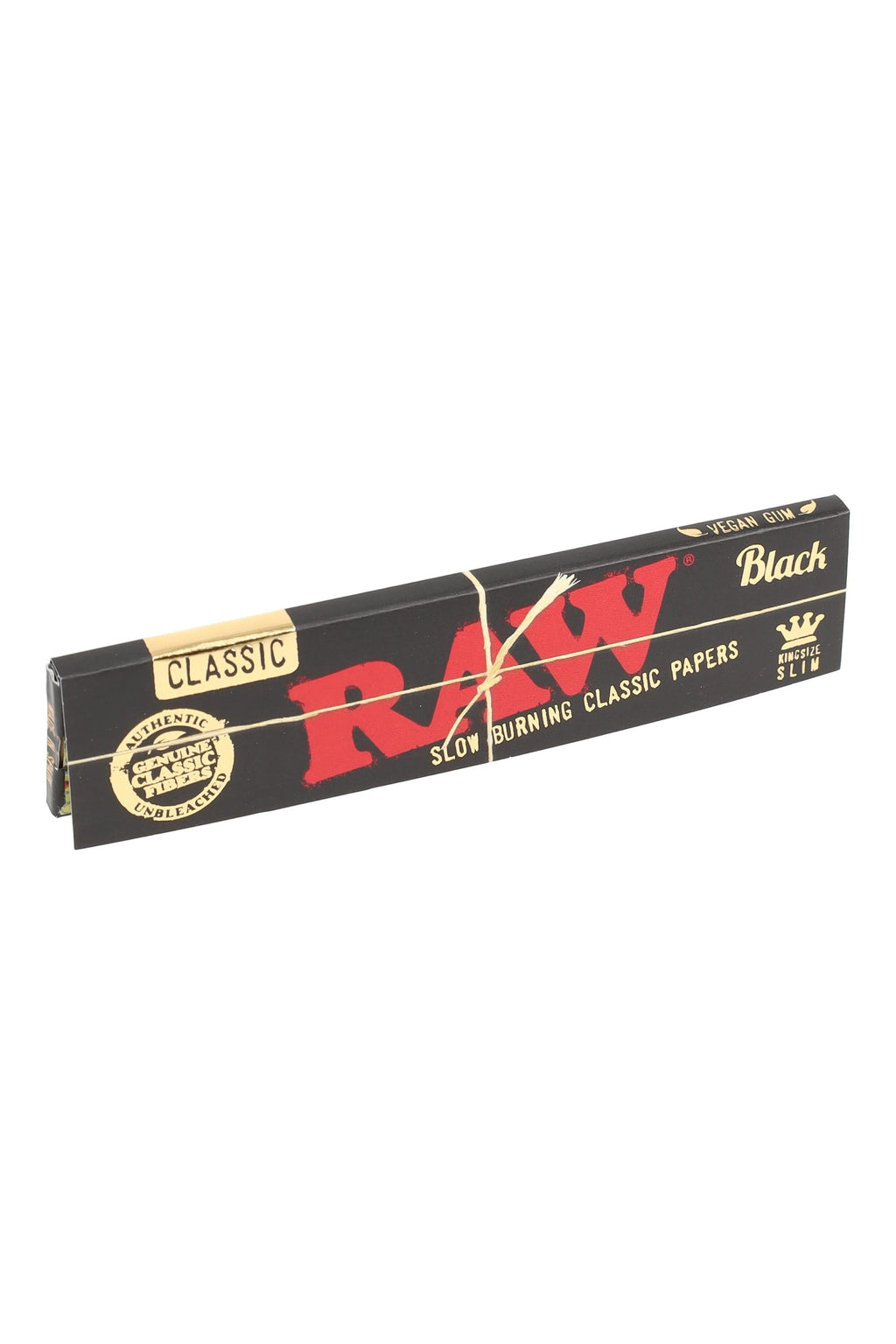 RAW Black King Size Slim Rolling Papers – 50-Count Display