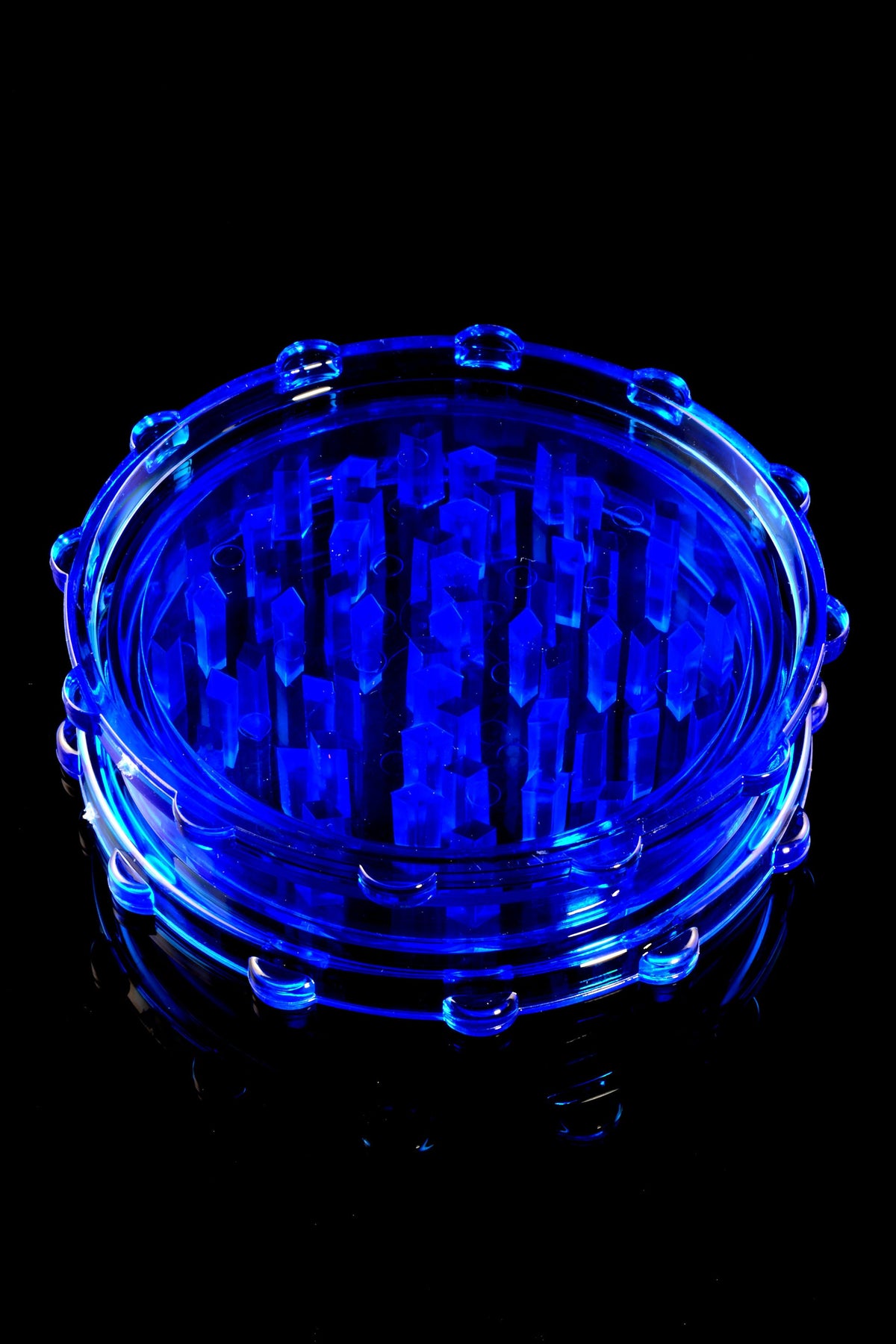 Acrylic 2-Part Herb Grinder “Pocket Chomp” – 3″ – Assorted Colors