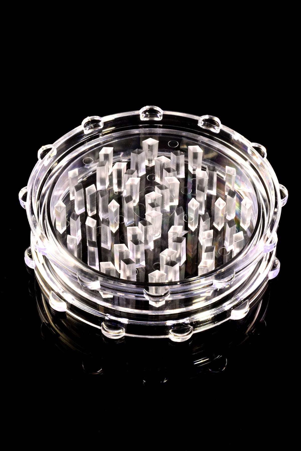 Acrylic 2-Part Herb Grinder “Pocket Chomp” – 3″ – Assorted Colors