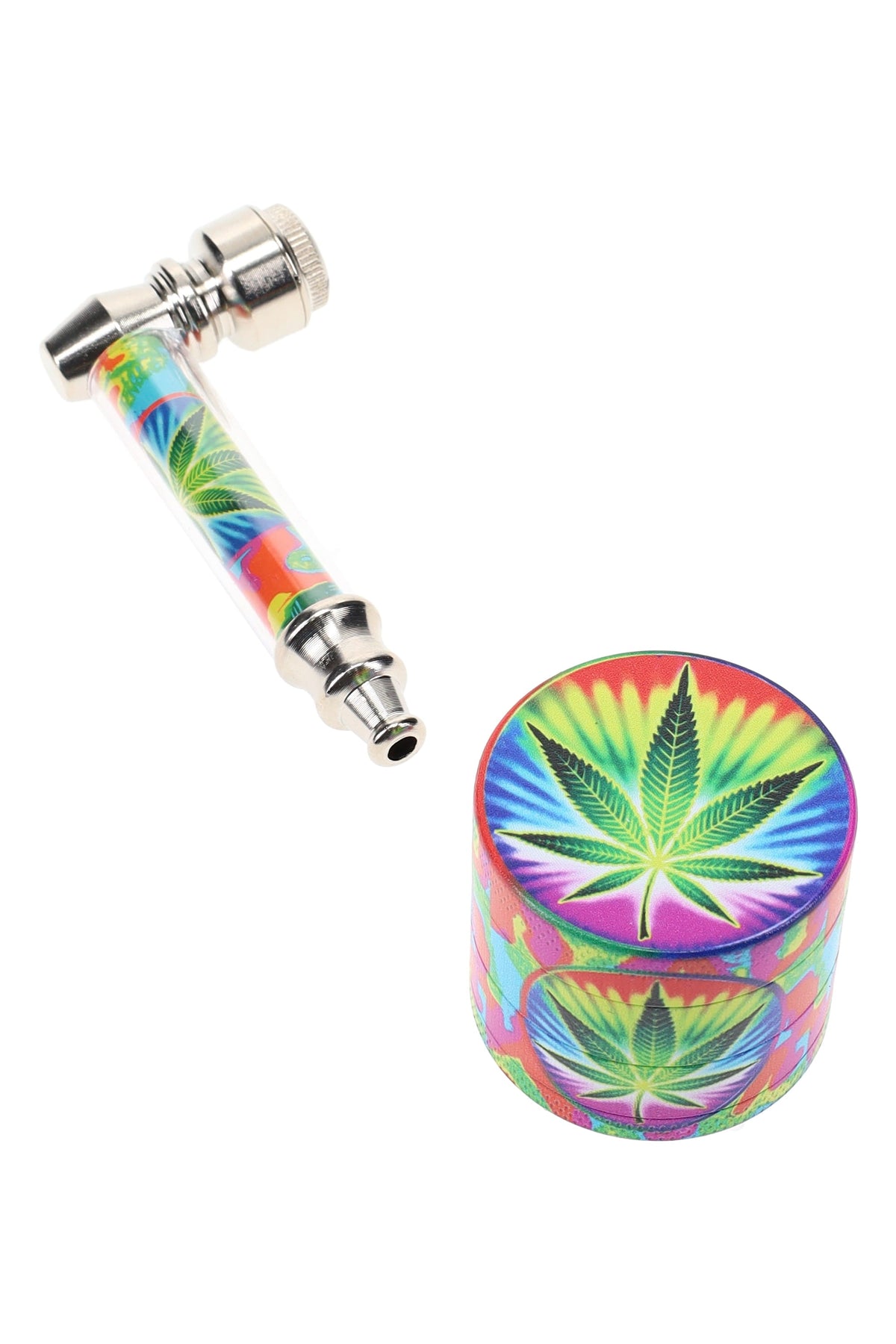 Metal Pipe & 4-Part Metal Grinder Gift Set – 1½″ – Choose Design