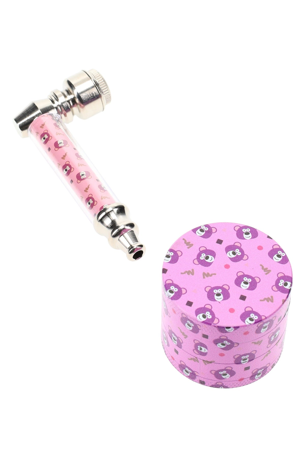 Metal Pipe & 4-Part Metal Grinder Gift Set – 1½″ – Choose Design