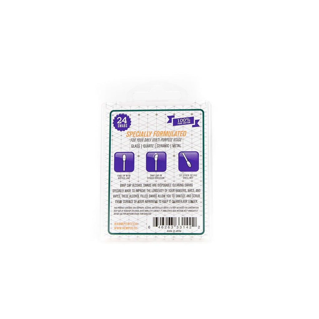 HEMPER Tech Snapcap Alcohol Swabs