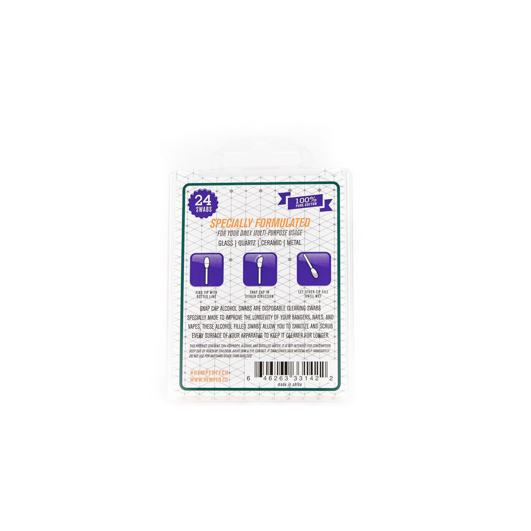 HEMPER Tech Snapcap Alcohol Swabs