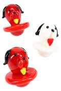 Glass “Happy Hound” Carb Cap – Assorted Colors