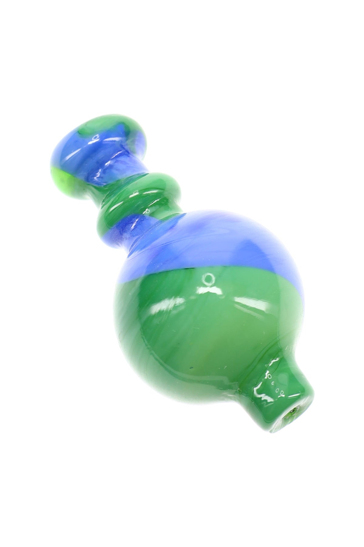 Swirl Striped Glass Bubble Carb Cap “Color Orbit” – Assorted Colors
