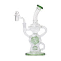 Human Grade 10" Swiss Rig Glass Recycler Water Pipe