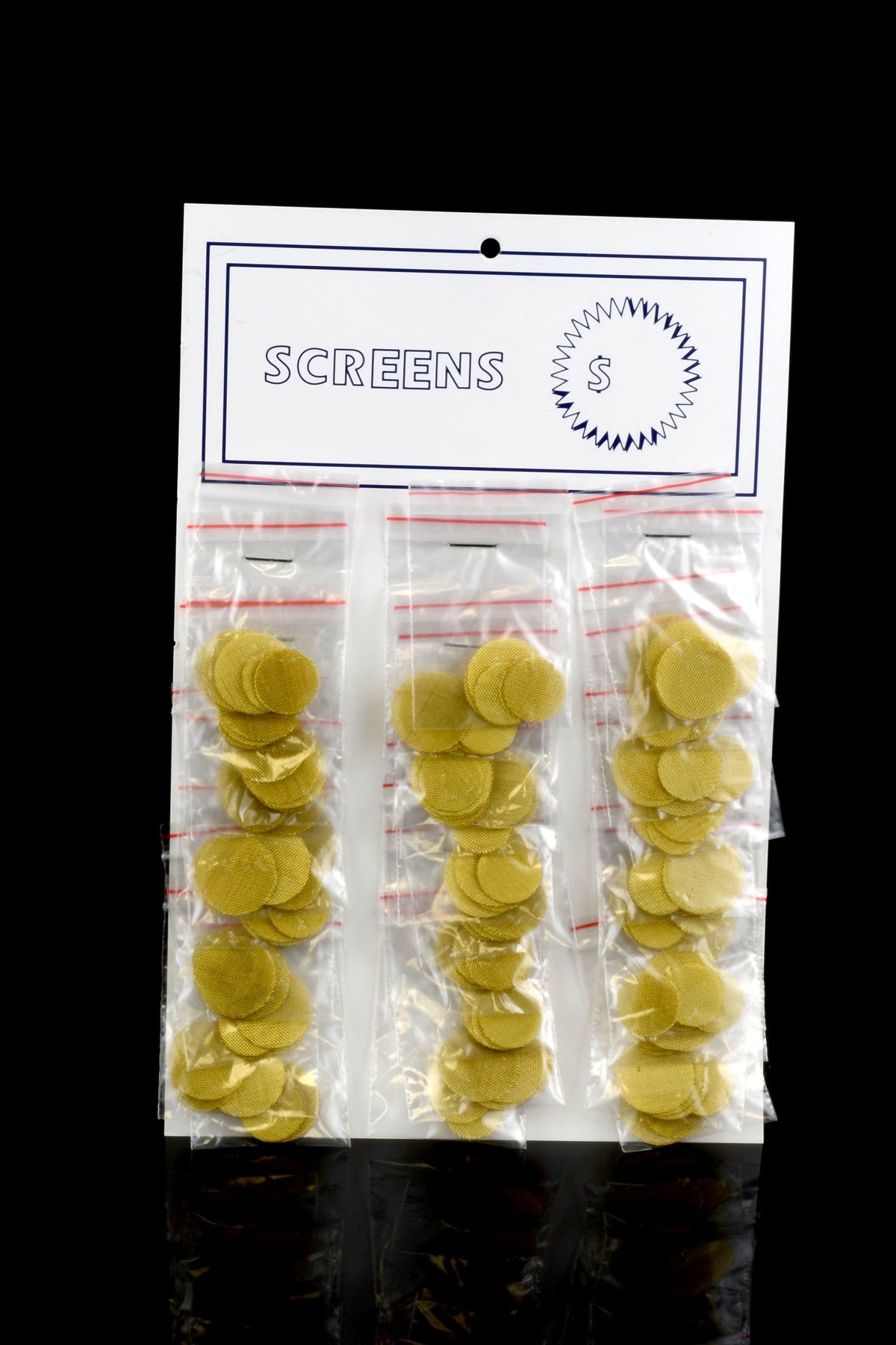 Brass Pipe Screens – 30-Bag Carded Display – Assorted