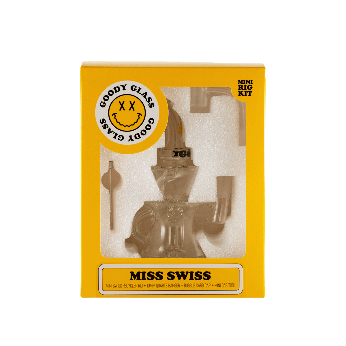 Goody Glass - Miss Swiss Mini Dab Rig 4-Piece Kit