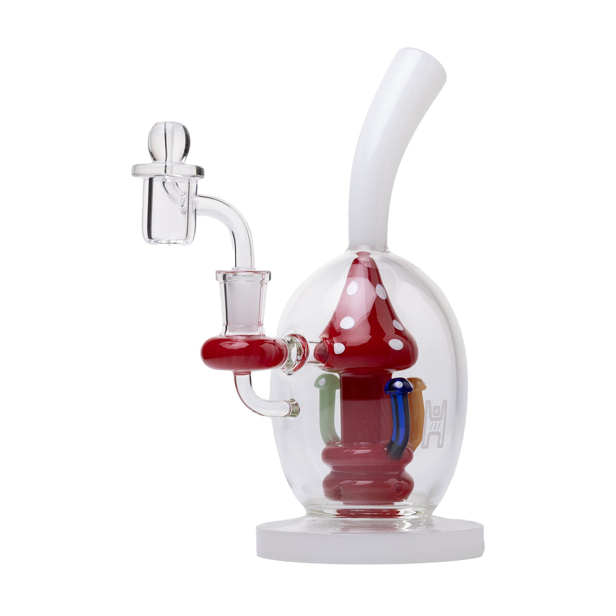 Human Grade Mushroom Globe Glass Rig