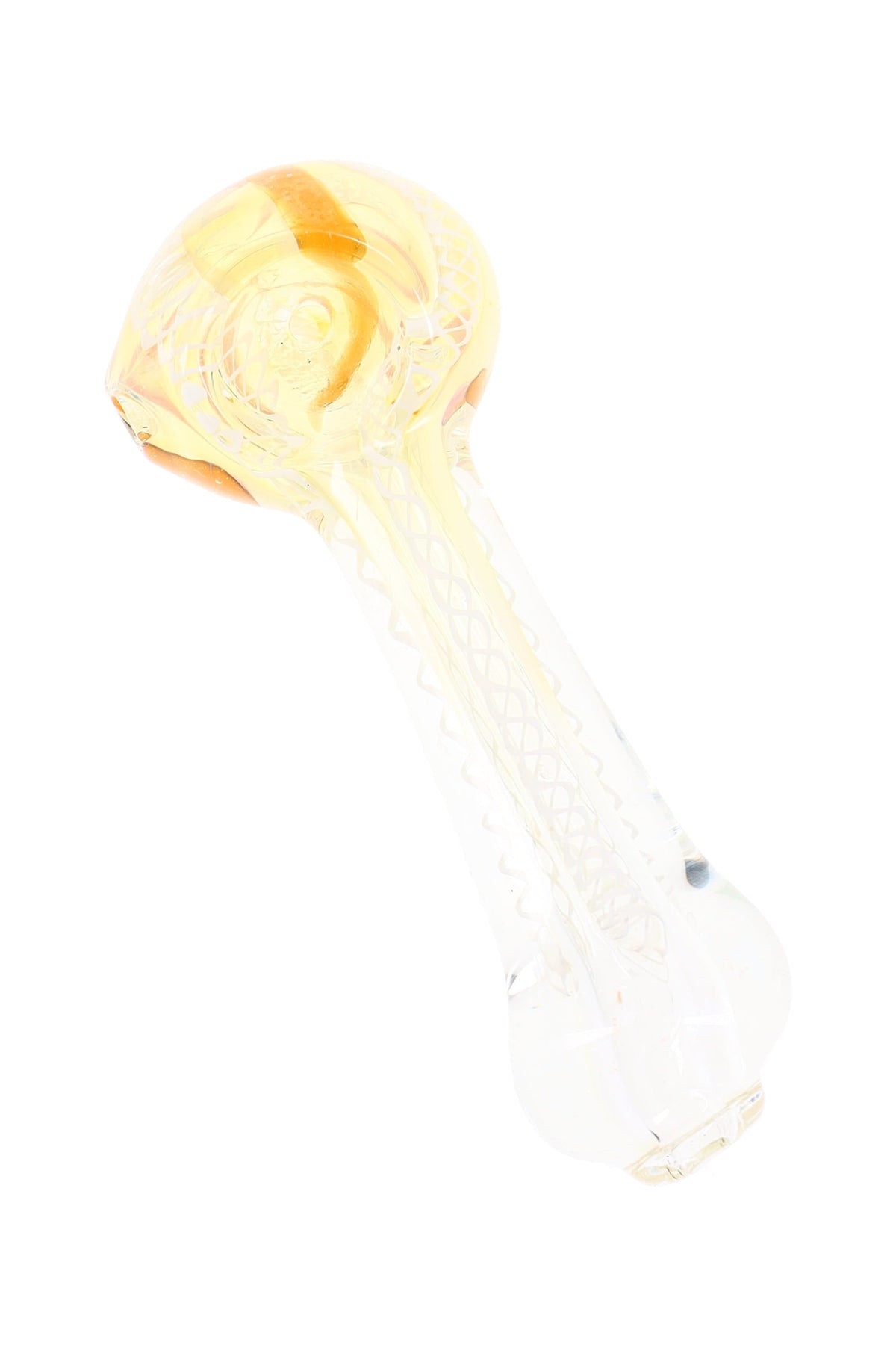 Small Color-Changing Striped Glass Hand Pipe “Shift Stick” – Assorted Colors