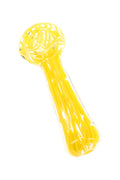 Thick Clear Striped Spoon Pipe “Marble Stripe” – 5″ – Assorted Colors