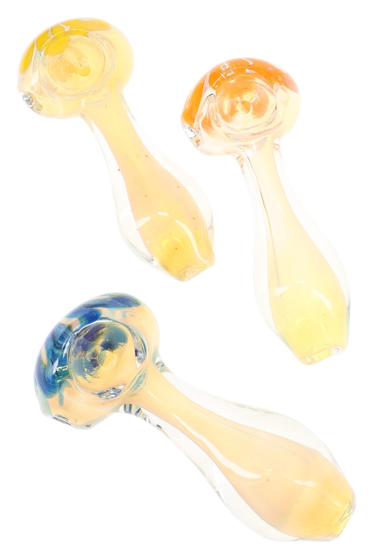 Color-Changing Stripe Spoon Pipe “Pocket Prism” – 3½″ – Assorted Colors