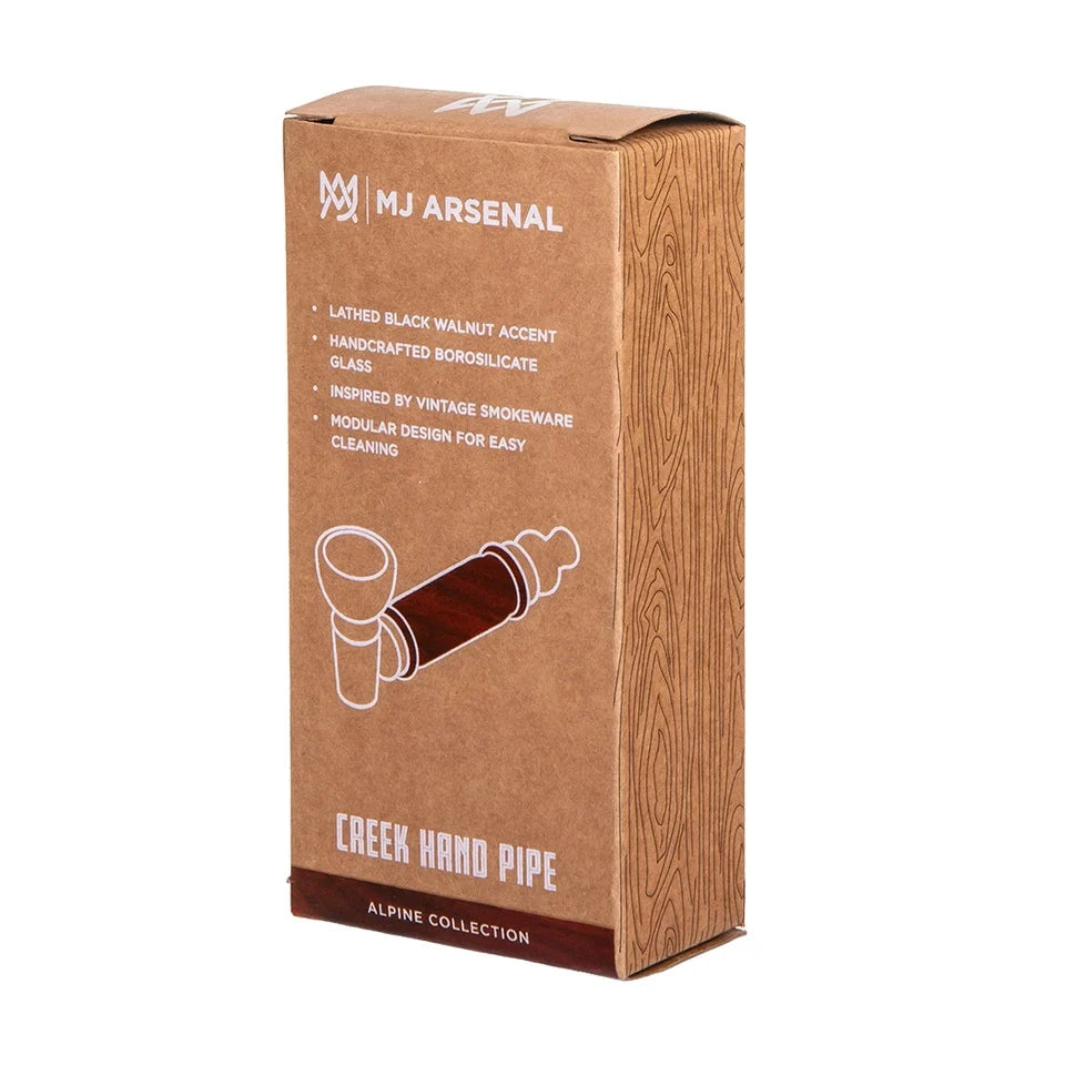 MJ Arsenal Alpine Creek Glass Hand Pipe – 4″