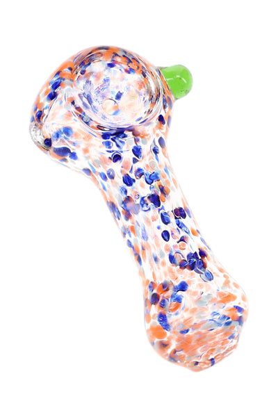 Confetti Frit Glass Spoon Hand Pipe “Pocket Pop” – 2½″ – Assorted Colors