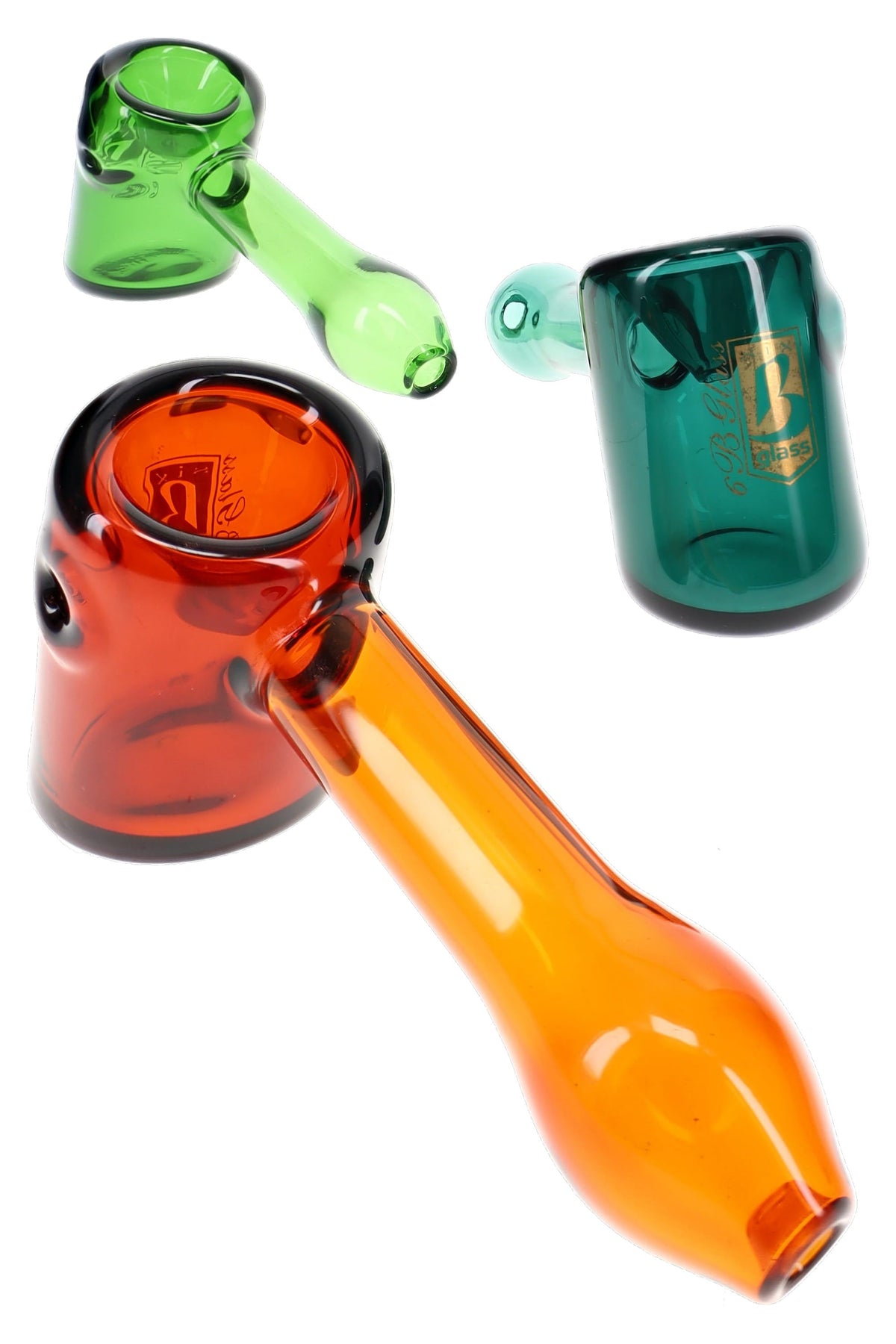 6B Glass Colored Hammer Hand Pipe – 5″ – Assorted Colors