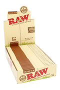 RAW Organic Hemp Rolling Papers – 1¼ – 50 Leaves – 24-Count Display