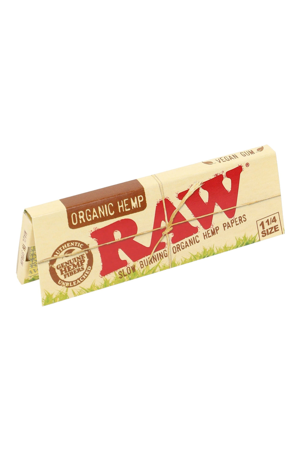 RAW Organic Hemp Rolling Papers – 1¼ – 50 Leaves – 24-Count Display