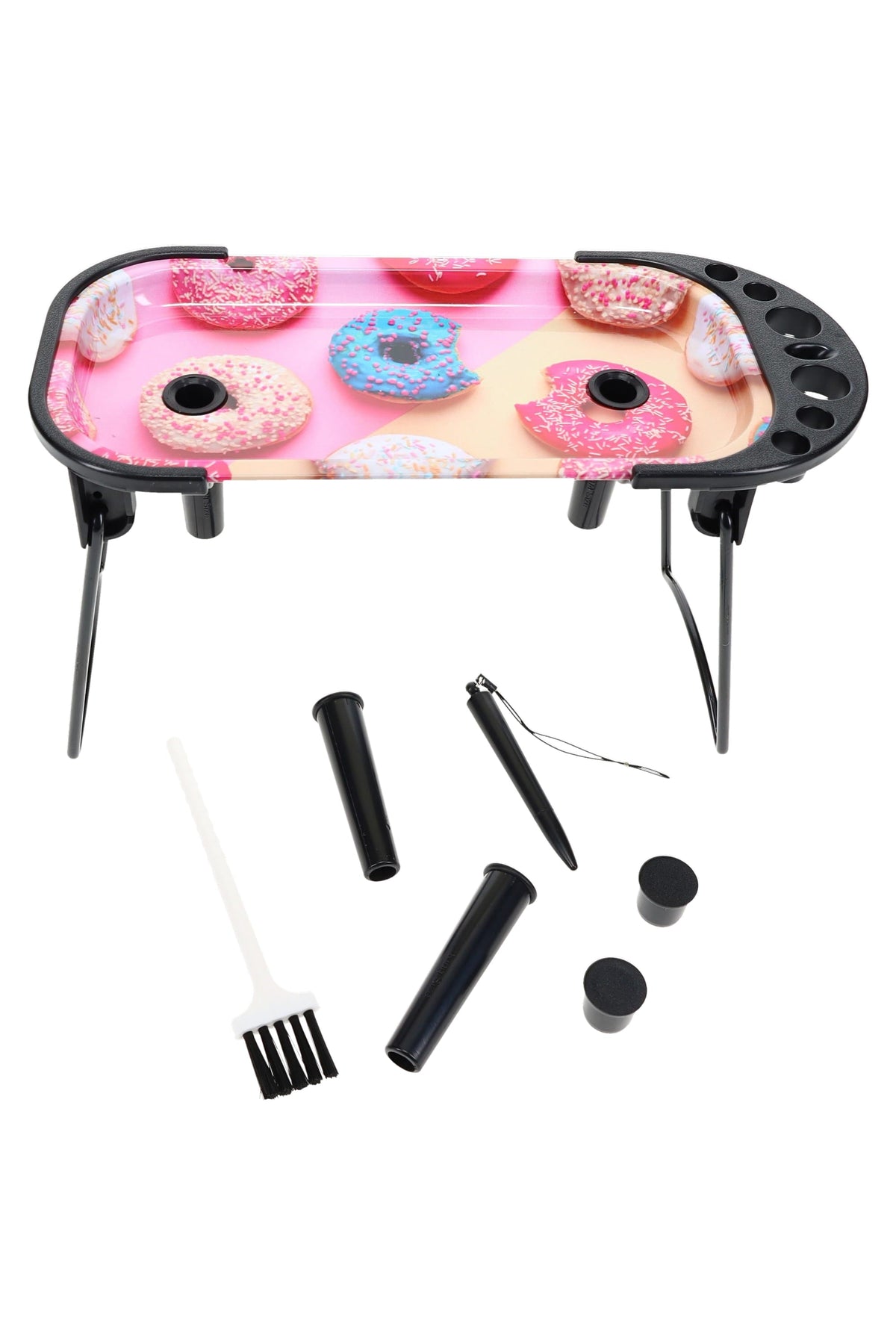 Design Metal Rolling Station Tray – 7″ × 3½″ – Assorted Designs