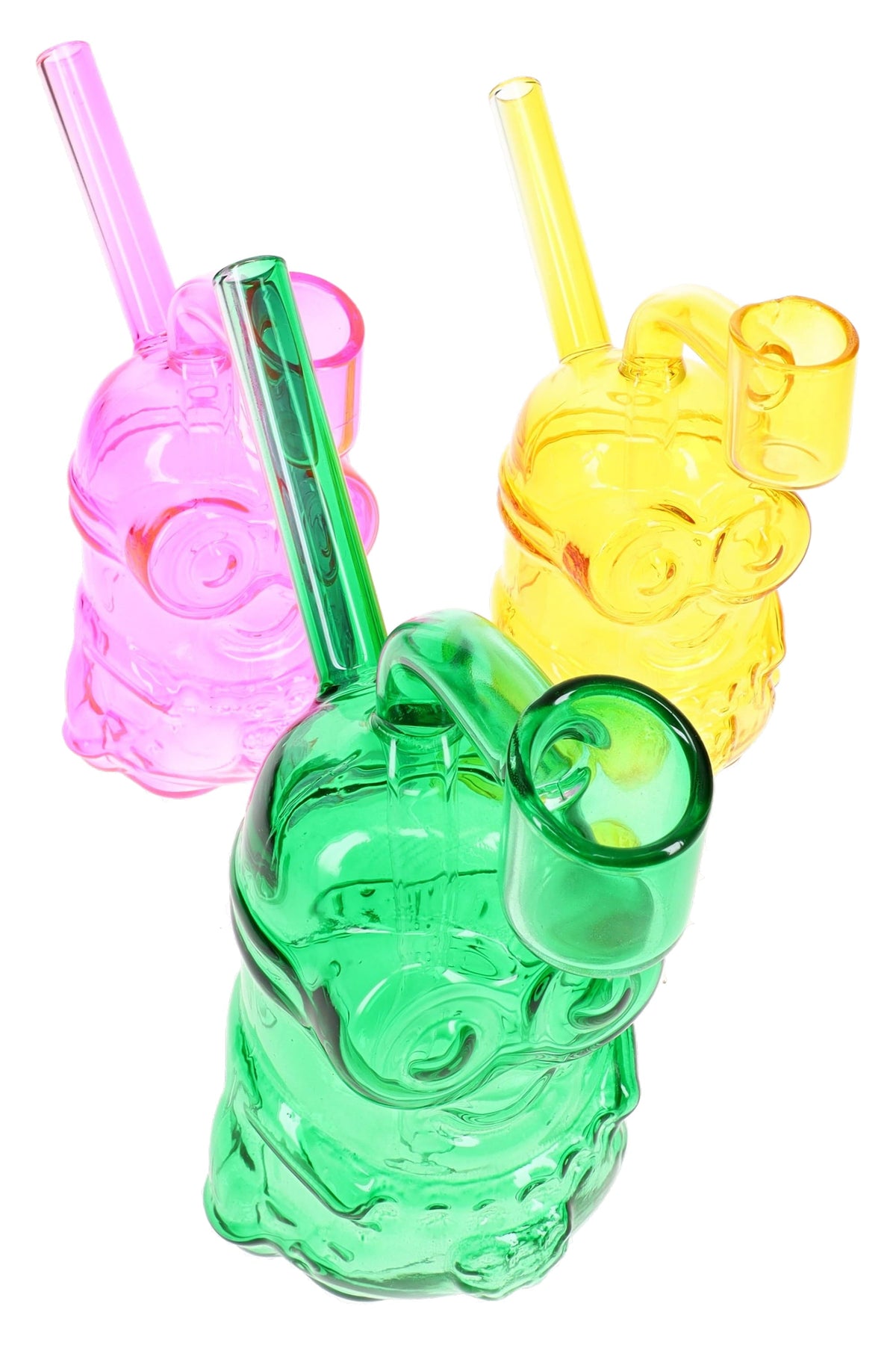 Glass Little Worker Dab Rig “Tiny Toiler” – 5″ – Assorted Colors