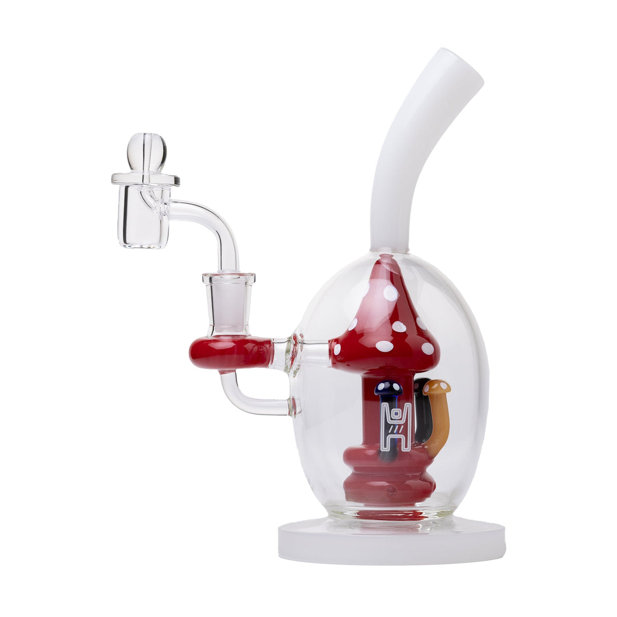Human Grade Mushroom Globe Glass Rig
