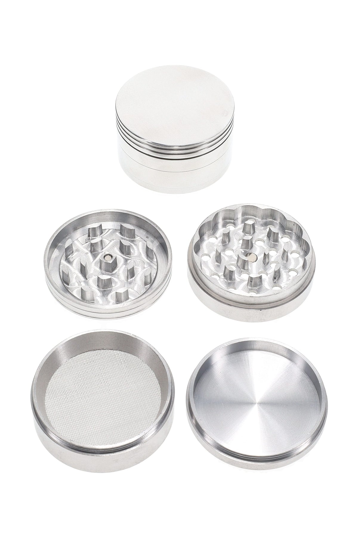 2½″ 4-Part Metal Herb Grinder “Pocket Cyclone”